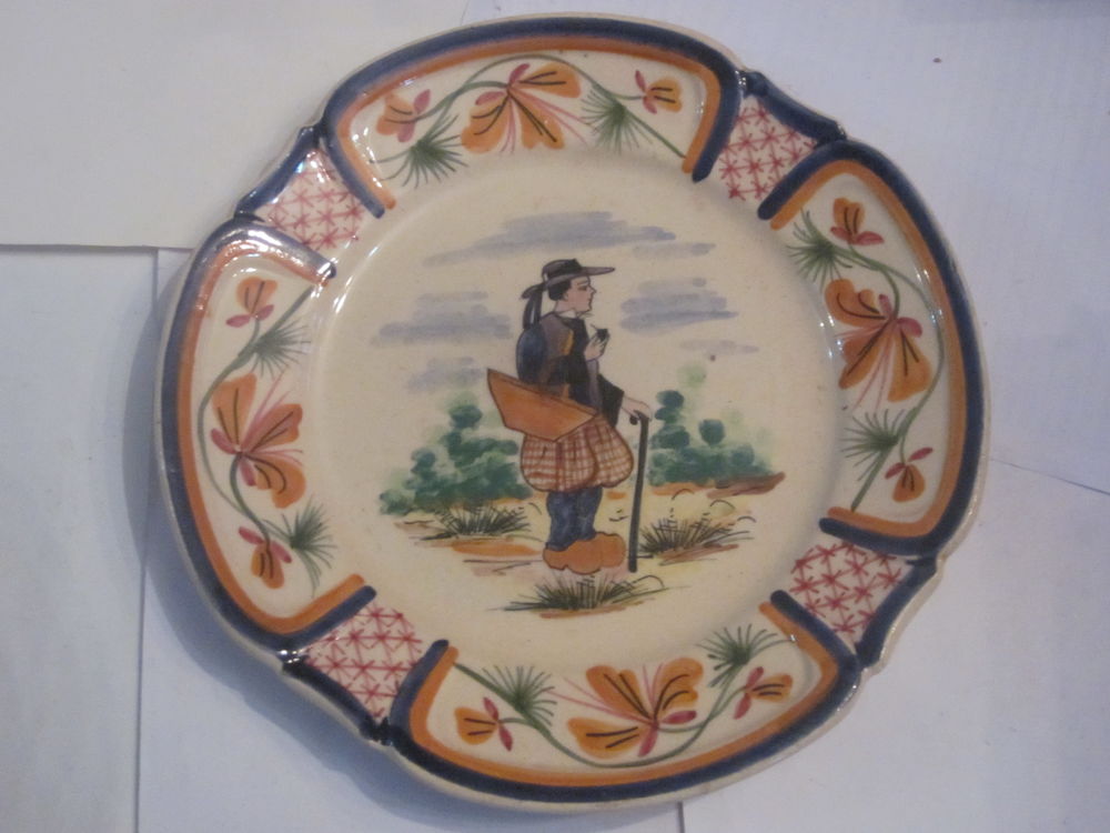 assiette HB QUIMPER  breton au panier 15 Brest (29)