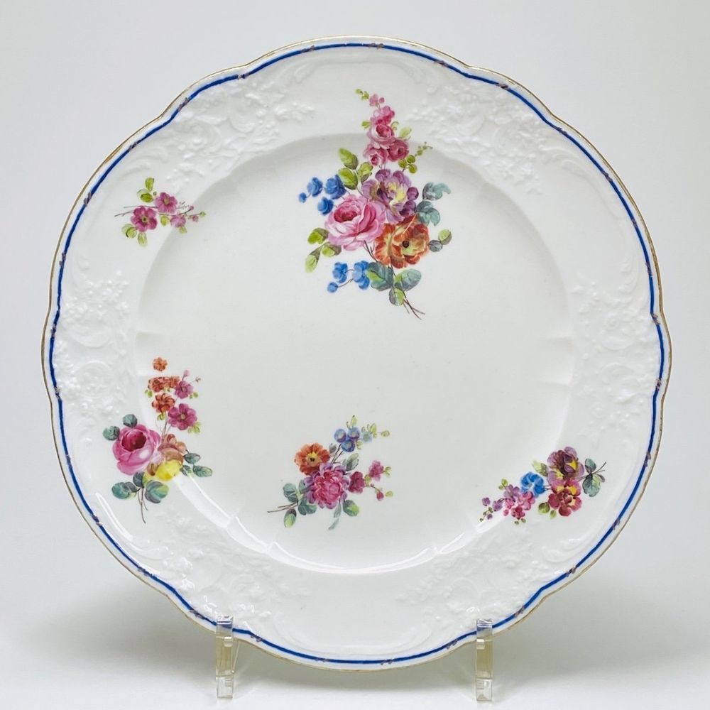 Assiette 2 S�vres � D�cor de Bouquets de Fleurs - XVIIIe si�cle 330 Metz (57)