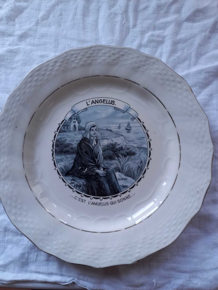 Assiettes Ancienne Moulin des Loups & Hamage, Orchies, 4 Barfleur (50)