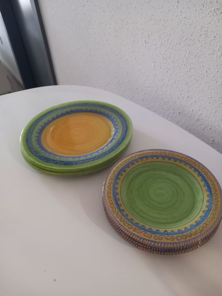 ASSIETTES ARCOPAL CINQ PLATES ET CINQ ASSIETTES A DESSERT 8 Holtzheim (67)