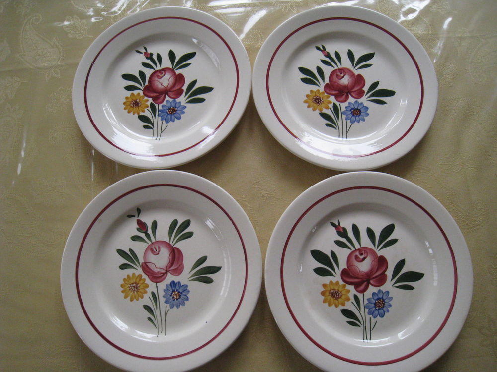 Lot assiettes Chatenois Sarreguemines 1955 18 Vinay (38)