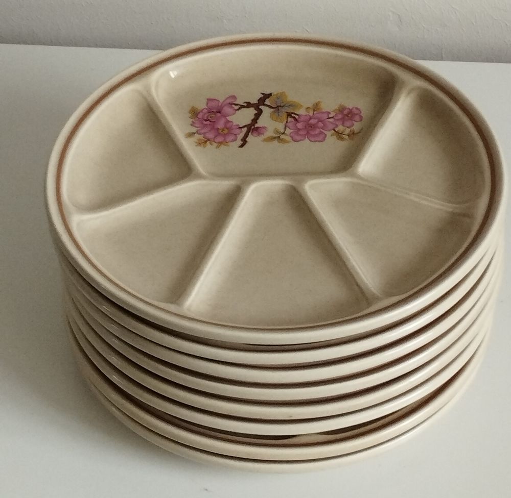 Assiettes compartiment�es printani�res Gien 36 Le Havre (76)