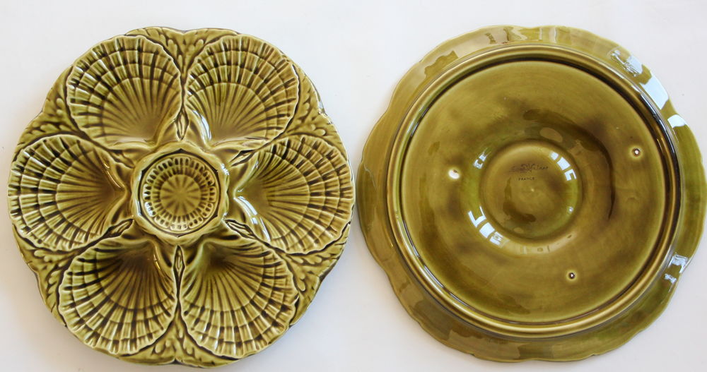 Assiettes coquillages c�ramique Sarreguemines 10 Issy-les-Moulineaux (92)