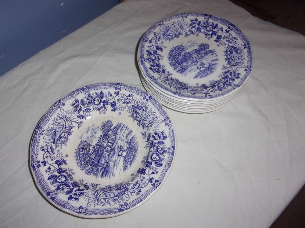 Assiettes d�cor bleu 10 Saint-Andr�-les-Vergers (10)