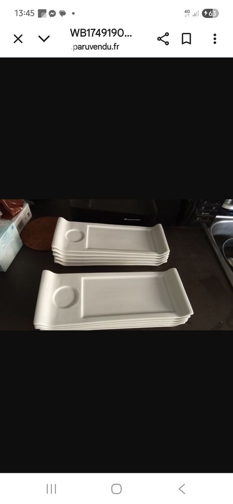 Lot d' Assiettes dessert et caf� 20 Espalion (12)