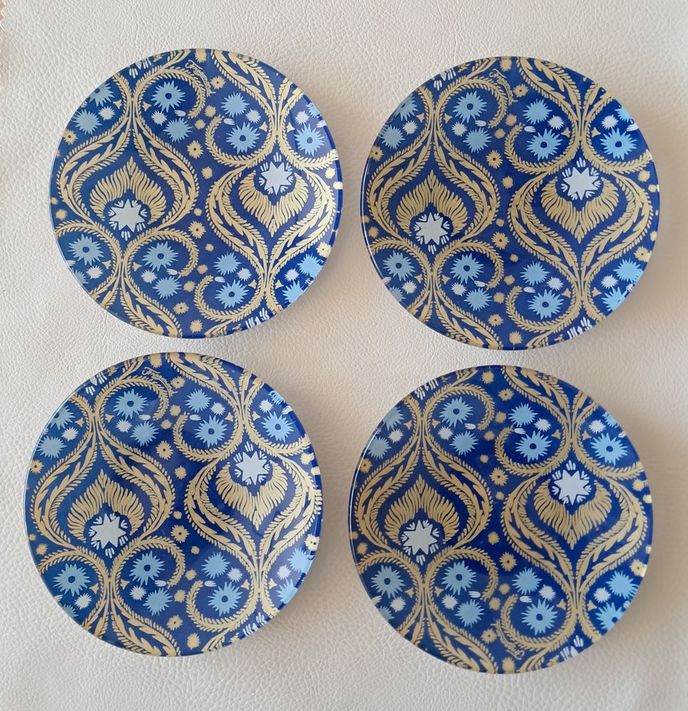 lot set de 4 assiettes � dessert coupelles Fragonard 16 Carnon Plage (34)