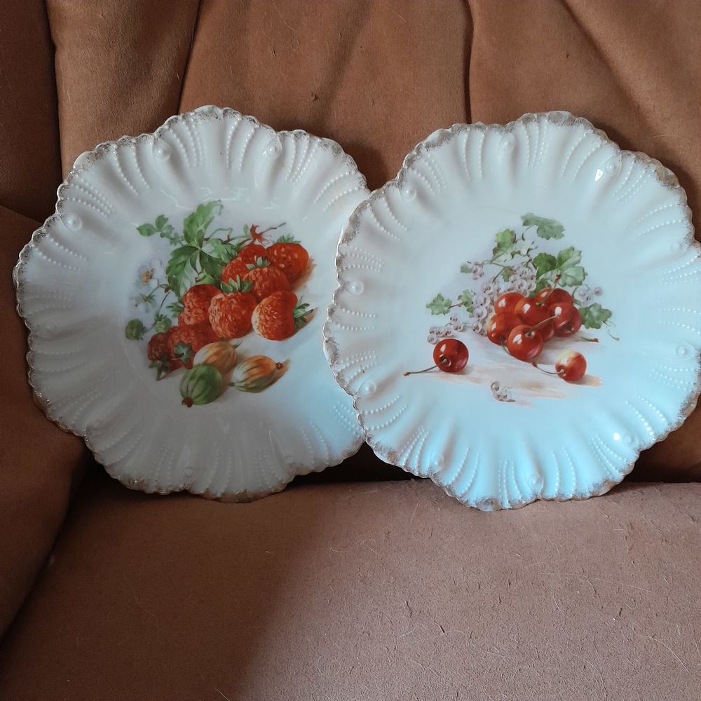 Assiettes � dessert d�cor�es 10 Villefranche-sur-Sa�ne (69)