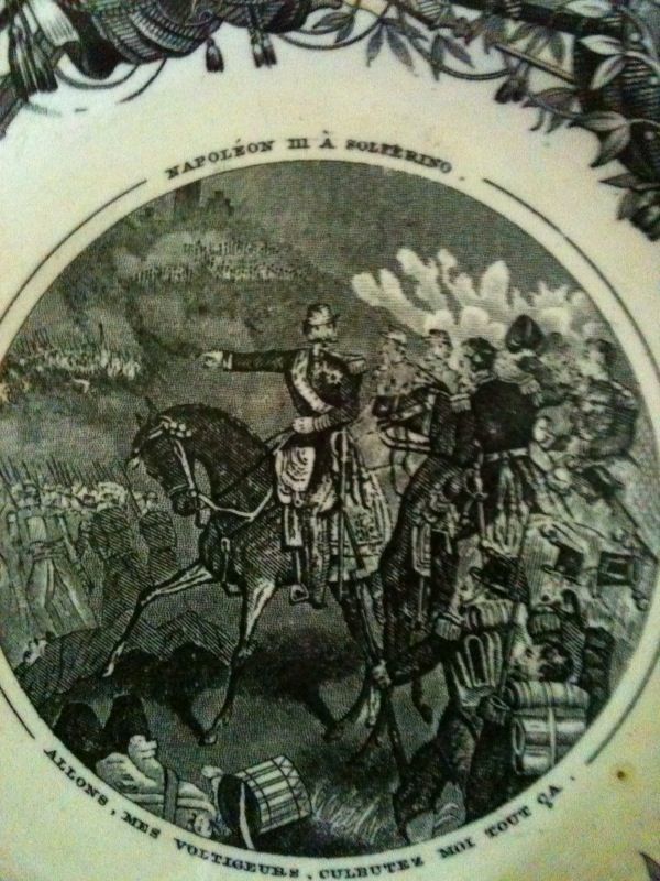 2 Assiettes � dessert parlantes anciennes Vieillard BE 50 Bosc-le-Hard (76)