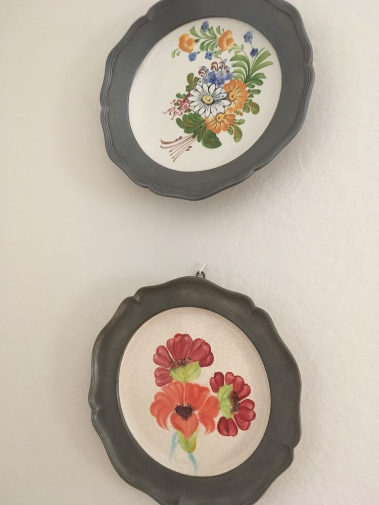 Assiettes en étain