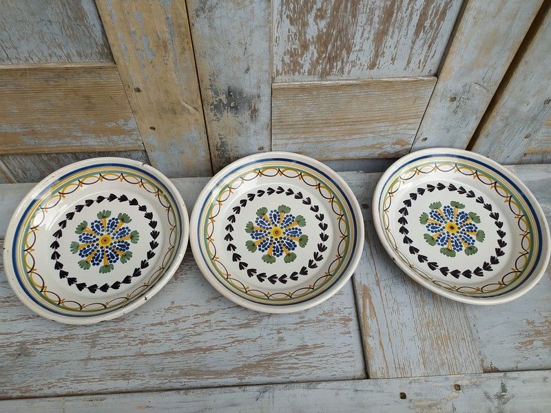 Assiettes en Fa�ence de Nevers ou Autre 79 Loches (37)