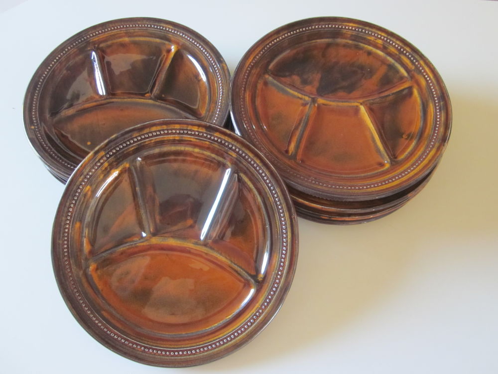 Lot de 8 assiettes � fondue bourguignonne 20 Saubion (40)