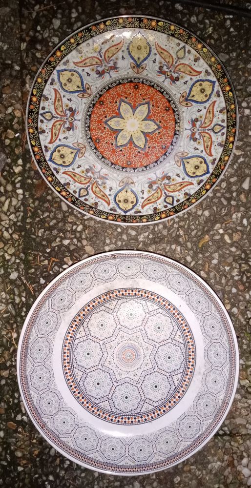 6 assiettes grandes motif marocains 30 Beauchamp (95)