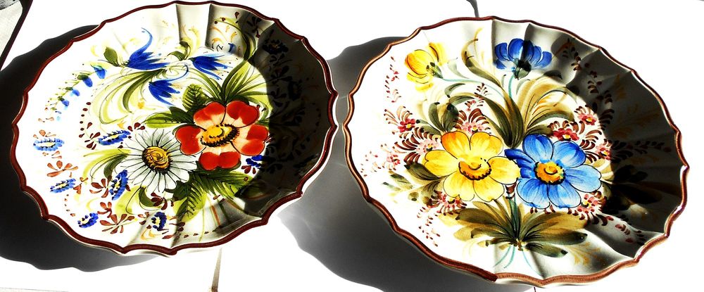 Assiettes murales en fa�ence 10 Saint-Savin (33)