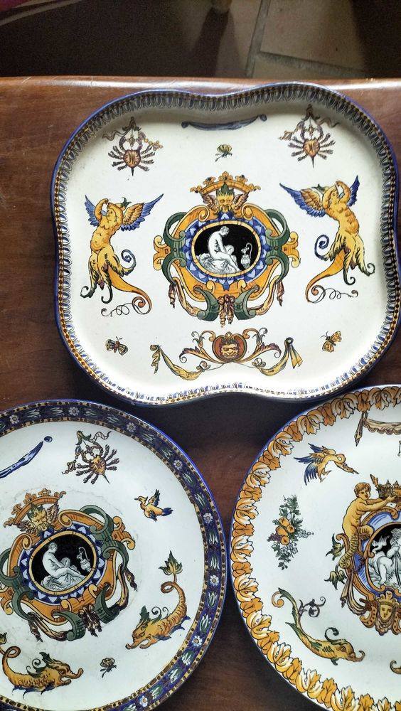 assiettes+porcelaine+rare 100 Le Blanc (36)