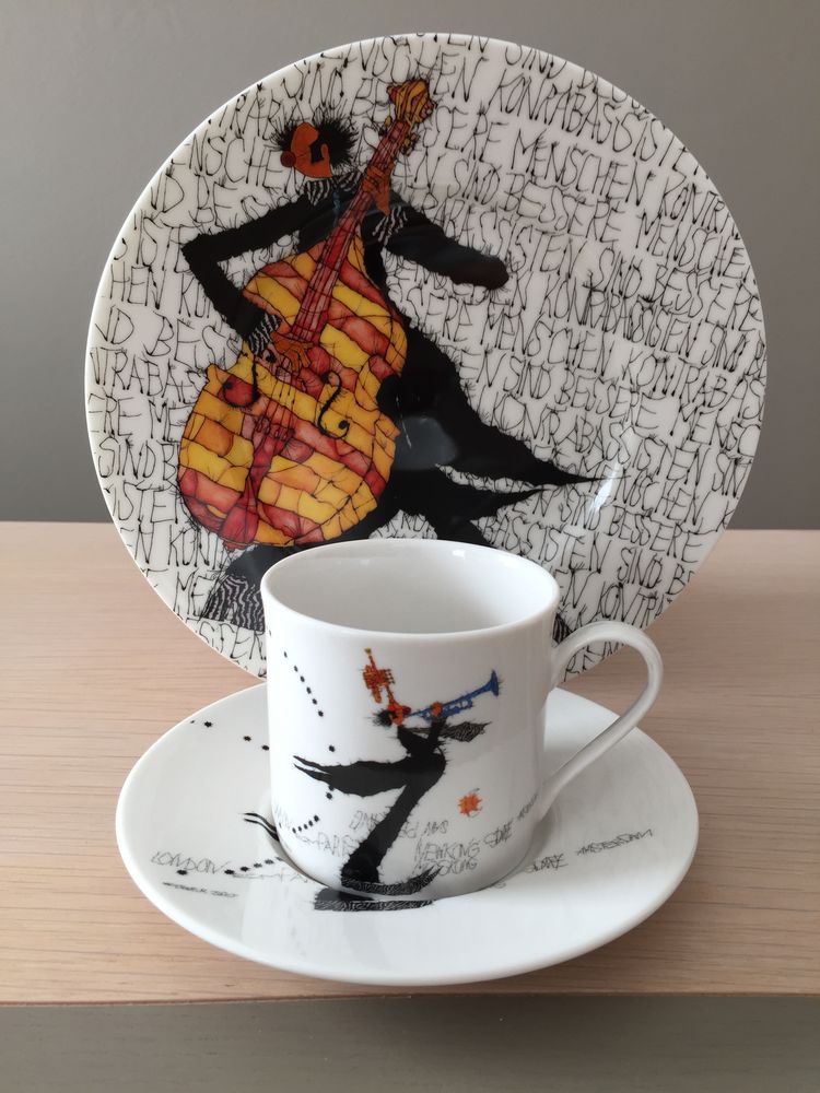 ASSIETTES ET TASSES ART DECO MICHAEL FERNER 25 Amn�ville (57)