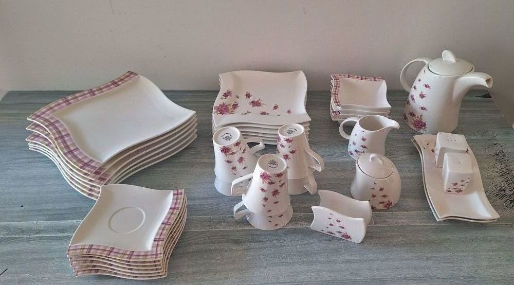 Set d'Assiettes + Vaisselles en porcelaine 30 Nimes (30)