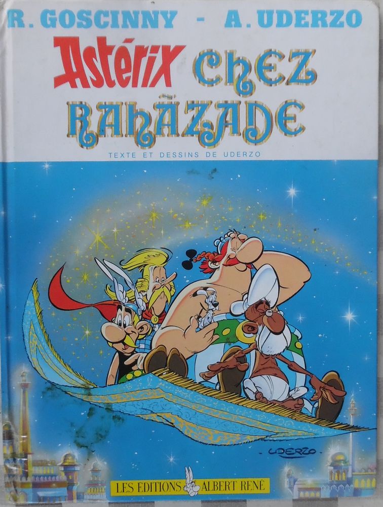 ASTERIX LE GAULOIS CHEZ RAHAZADE 
Texte et dessins d'UDERZO  5 Castries (34)