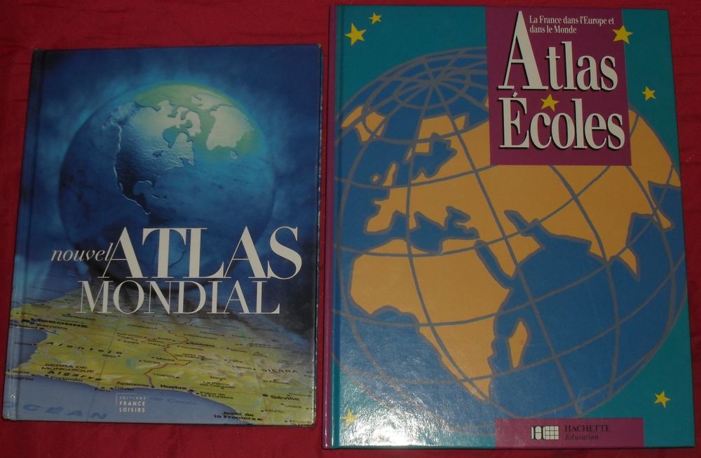Lot de 2 Atlas scolaires NEUF. 14 Montreuil (93)