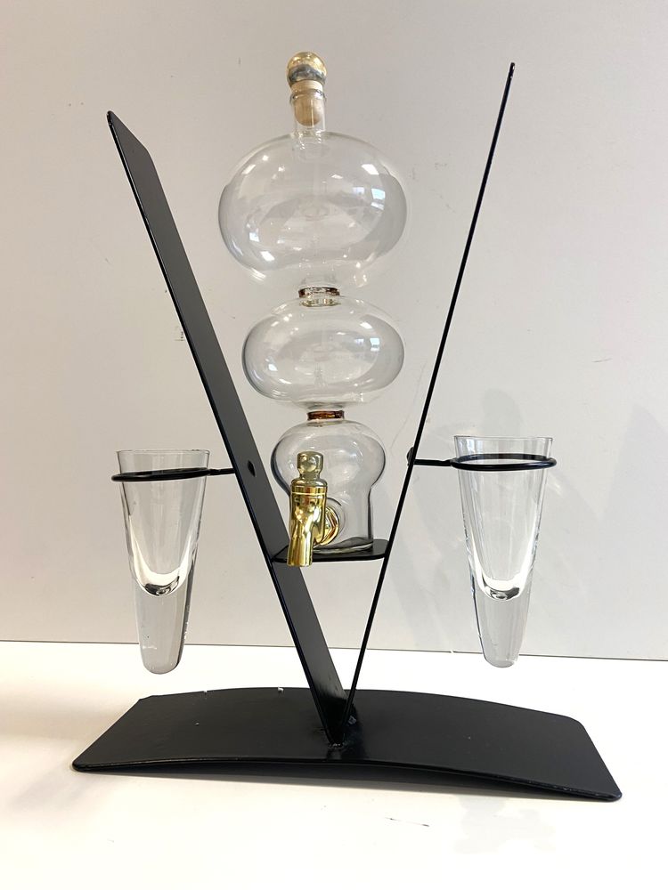 Atypique Fontaine � Liqueur Verre Souffl� Eau de Vie Mirabel 35 Marseille 11 (13)