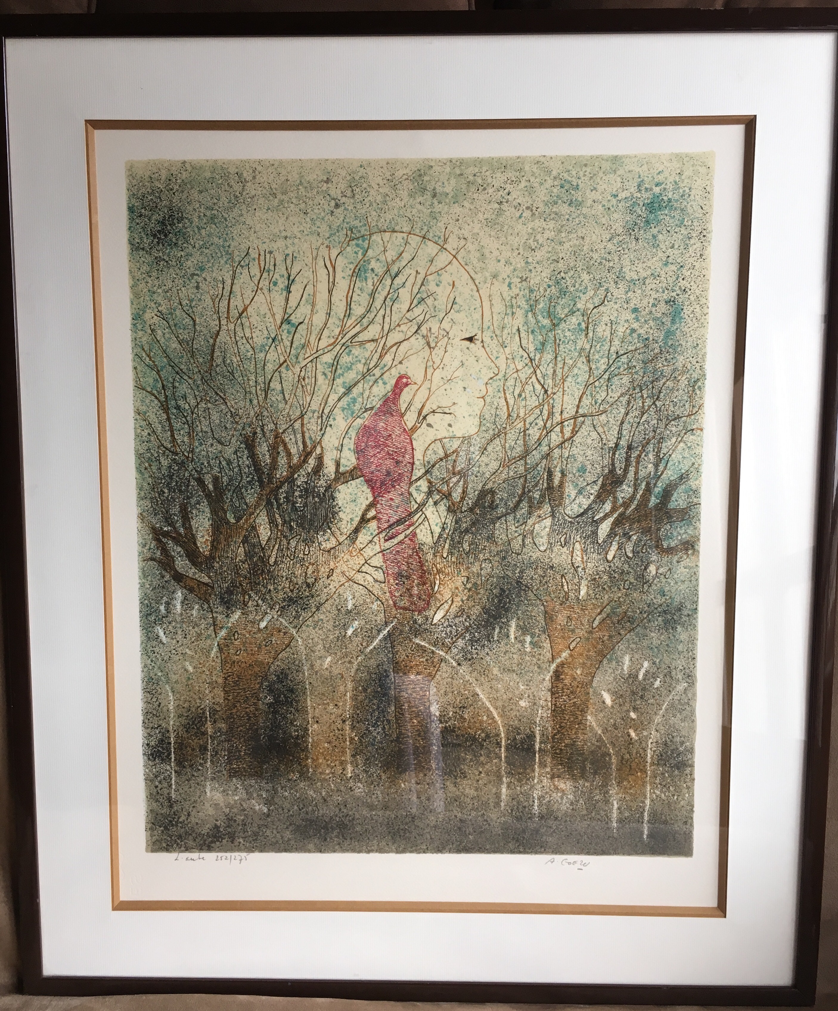 L'Aube - Andr� Goezu -Technique mixte - Aquatinte et pointe s�che 80 Lyon 6 (69)