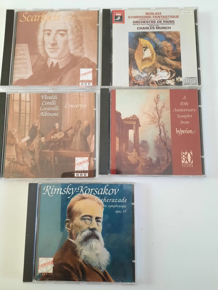 Lot de 5 CD audio musique classique 6 Cournonterral (34)