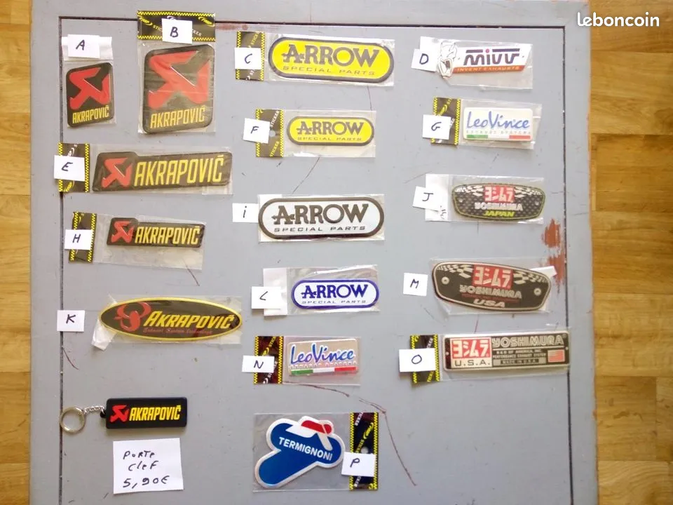 Autocollant pot echappement moto 3 Saint-Brieuc (22)