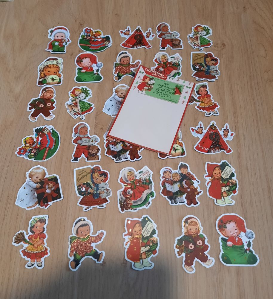 Lot 30 autocollants de noel - enfants No�l neuf 3 Domart-en-Ponthieu (80)