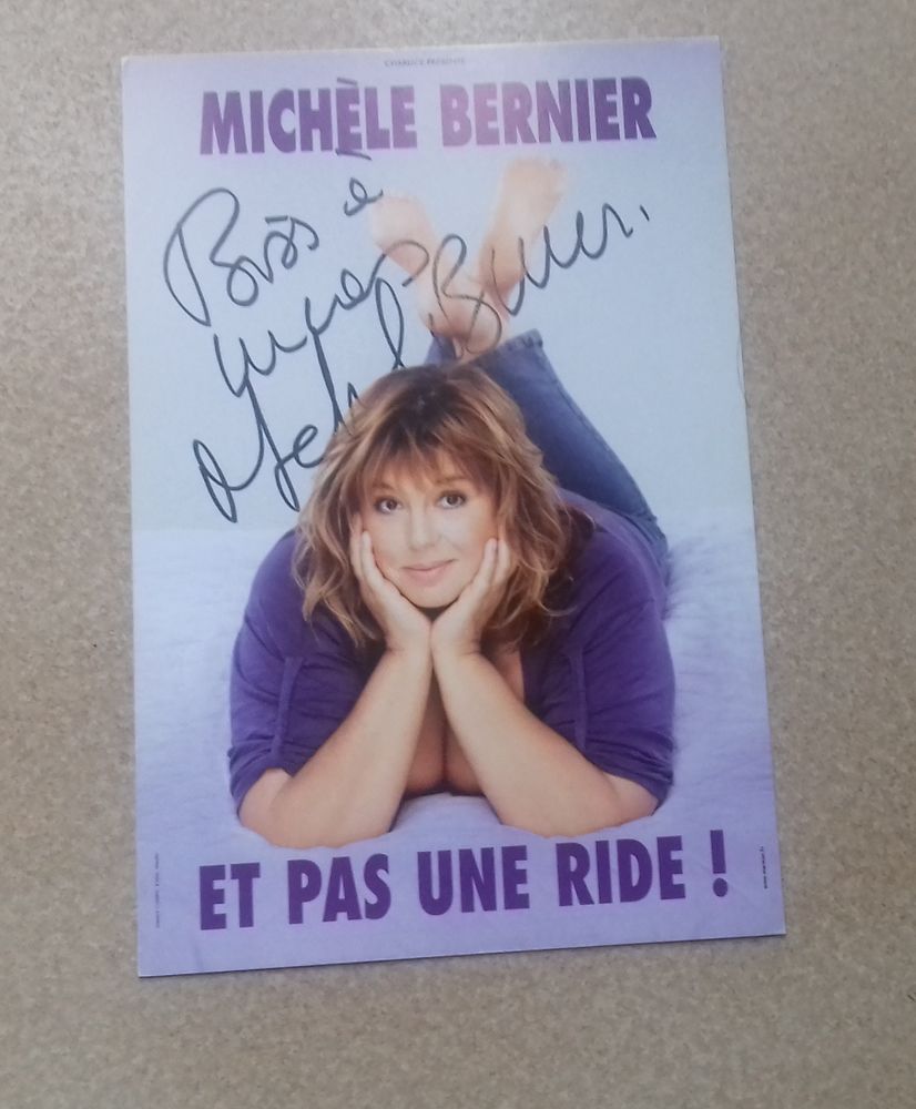 AUTOGRAPHE de Mich�le BERNIER 10 Boucau (64)