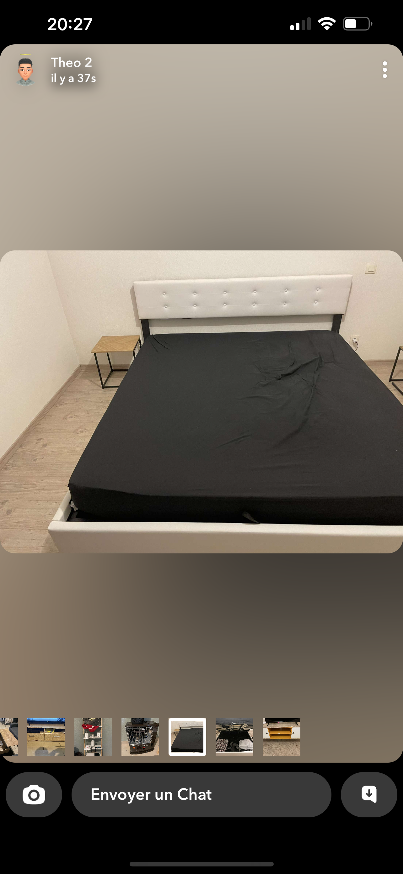 Lit avec coffre et matelas 300 Oyonnax (01)