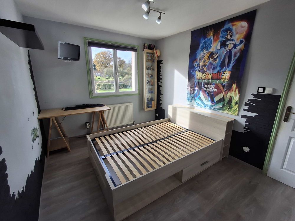 Lit 140 x 190 avec tiroir 120 Ciry-le-Noble (71)