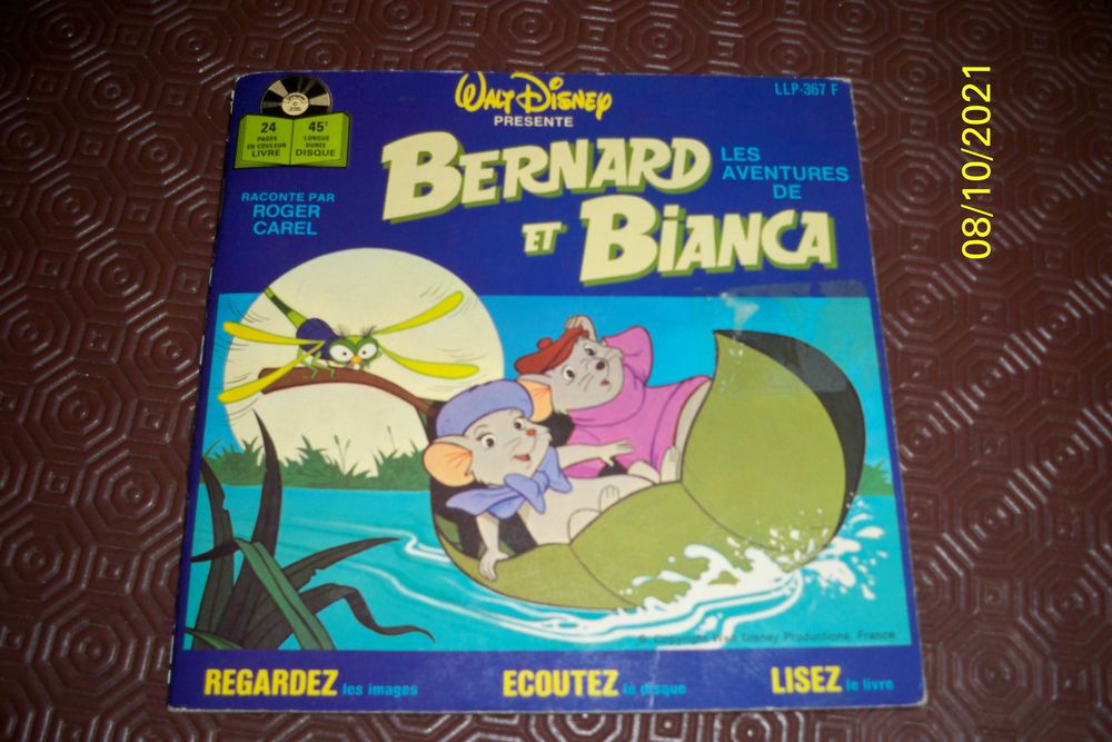 LES AVENTURES DE BERNARD ET BIANCA 45T
12 Sucy-en-Brie (94)