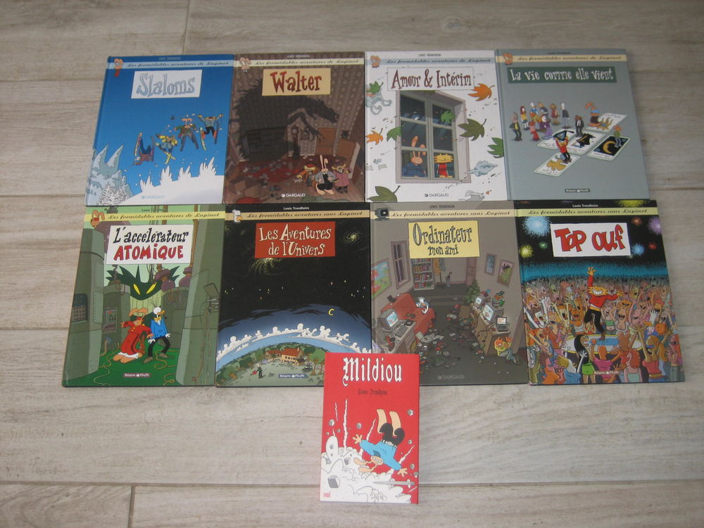 lot 9 bd LES AVENTURES DE LAPINOT / SANS LAPINO poisson pilote 90 C�zy (89)