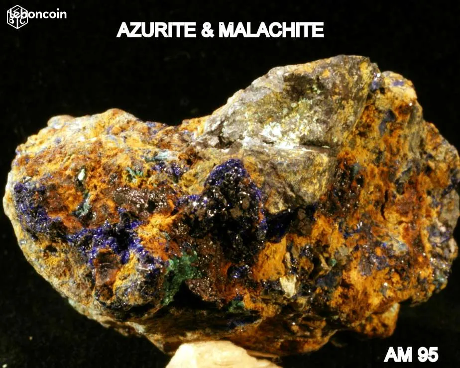 AZURITE & MALACHITE 95 : Min�raux de collection 15 Saint-M�dard (16)