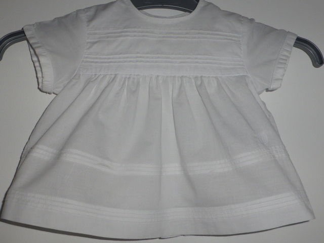 Baby Dior Blouse tunique blanche manches courtes 6 mois 25 Rueil-Malmaison (92)