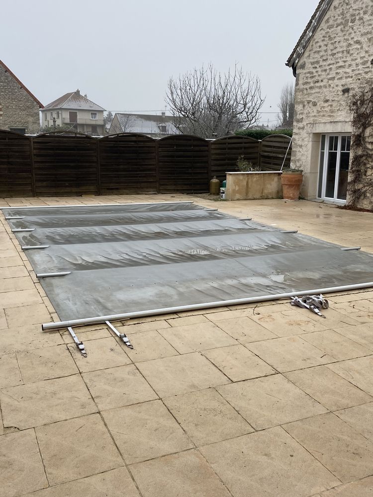 B�che � barres piscine 400 Fragnes (71)