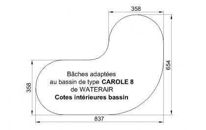 B�che d'hivernage pour mod�le piscine waterair Carole 8 0 �pinal (88)