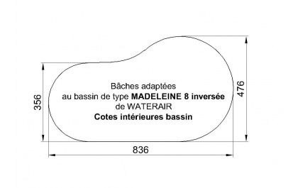 bache waterair madeleine 8 invers�e 100 Aubais (30)