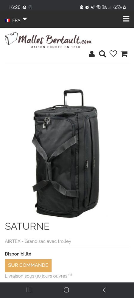 Bagage neuf avec roulettes 55 Lyon 7 (69)