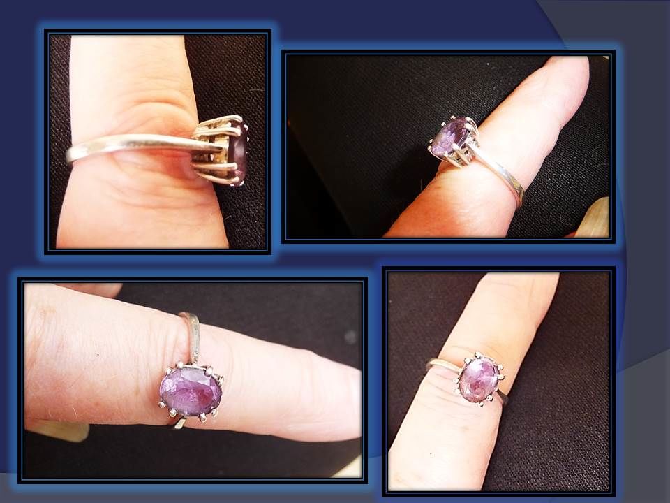 Bague argent et Am�thyste 35 Nice (06)