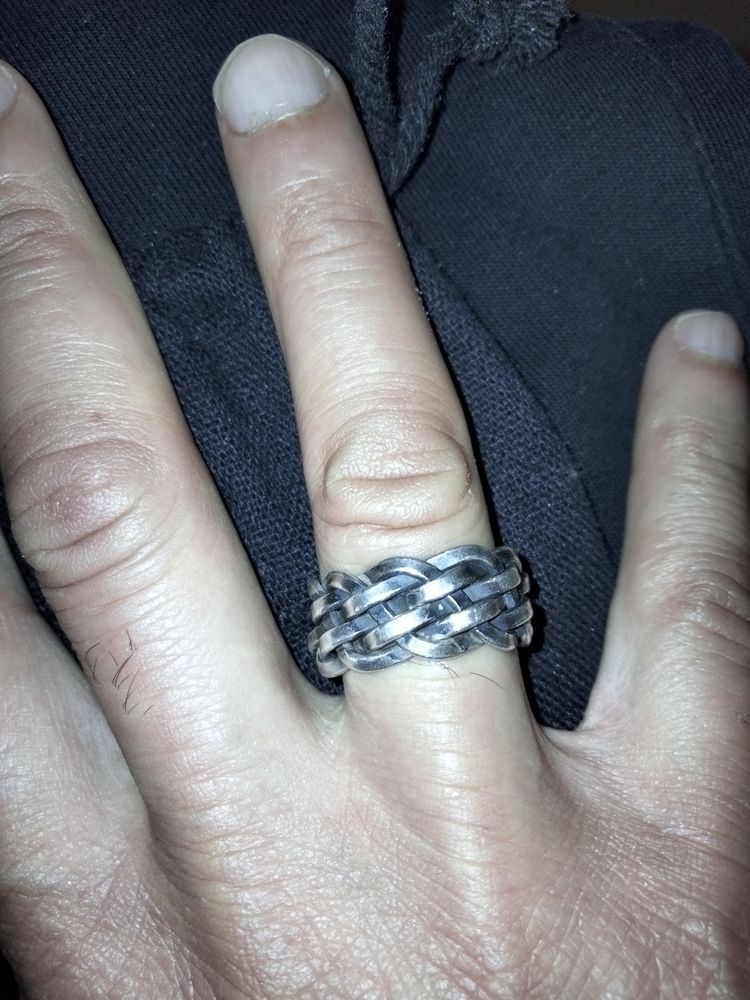 Bague en Argent massive ajustable  OCTAVE  75 Nancy (54)