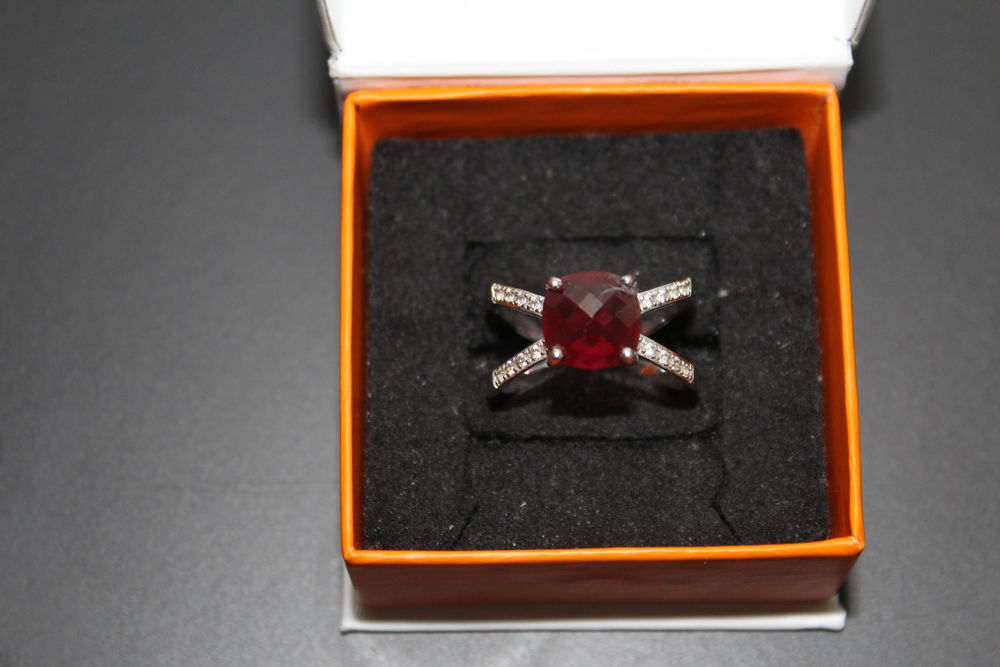 Bague argent et oxydes de zirconium 28 Gaillac (81)