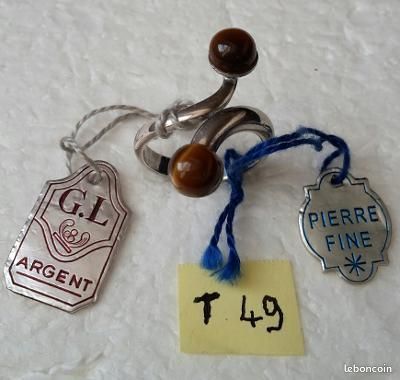 Bague ARGENT - pierres fines - Poin&ccedil;on Bijoux et montres