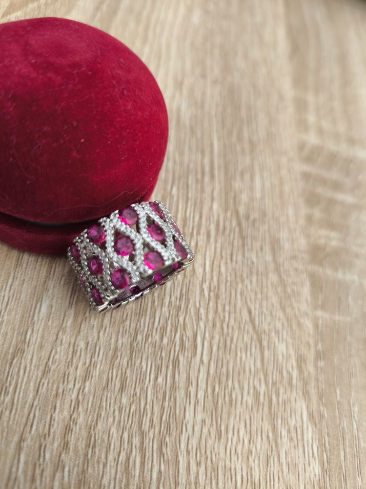 Bague cristal de Murano rouge rubis 44 Sillingy (74)