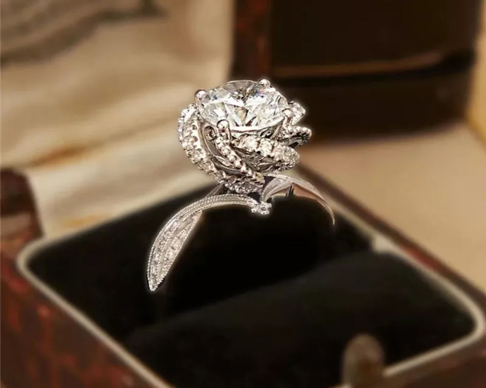 Bague en diamant Moissanite 180 Marseille 8 (13)