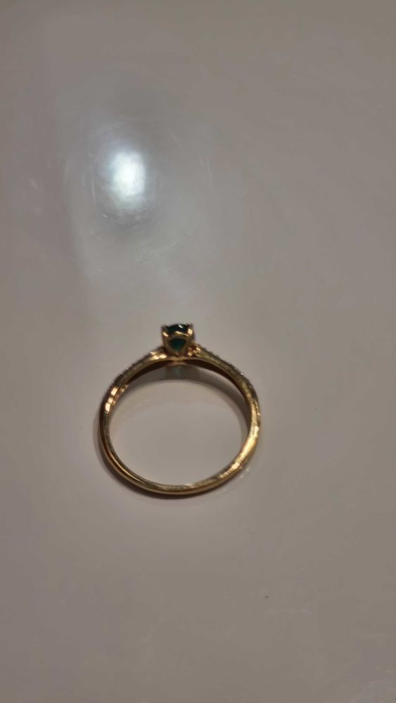 Bague or jaune �meraude 490 Tournefeuille (31)