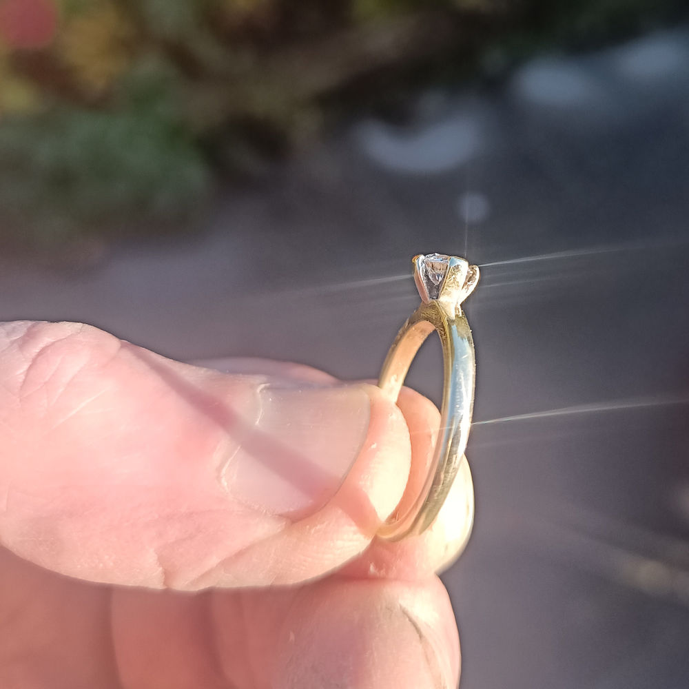 Bague en laiton massif avec zircon taille diamant 5 mm 5 Belgique