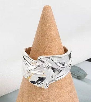 Bague manchette Argent rhodie 14 Saint-Jeannet (06)