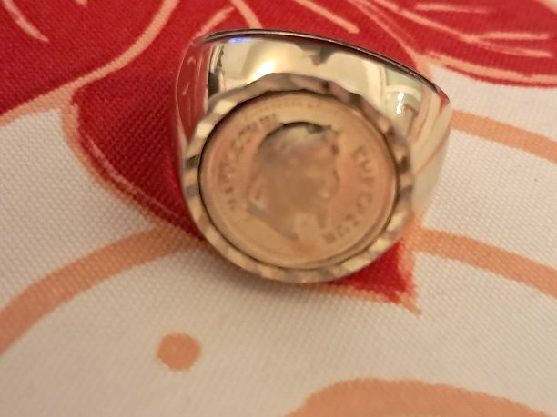 Bague Napol�on III plaqu� or histoire mode bijou vintage cos 29 F�ves (57)