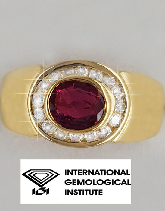 BAGUE RUBIS DIAMANTS 3500 Marseille 11 (13)