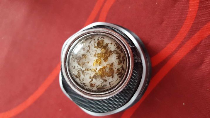  Bague sph�re � paillettes r�glable vintage N�1300 5 Beaune (21)